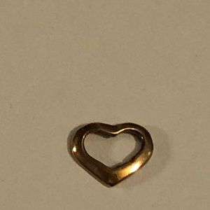 14 karat gold small floating heart
